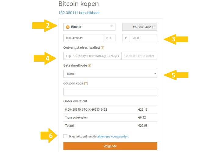 Cryptovaluta kopen en versturen