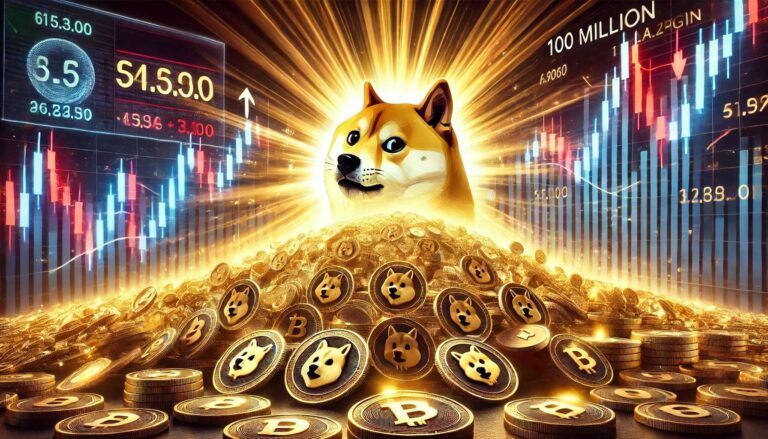 100 miljoen Dogecoin op komst: dreigt een koersval?