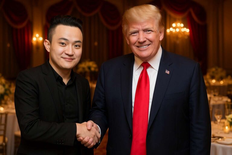 TRUMP memecoin brengt Justin Sun naar Gala met Donald Trump