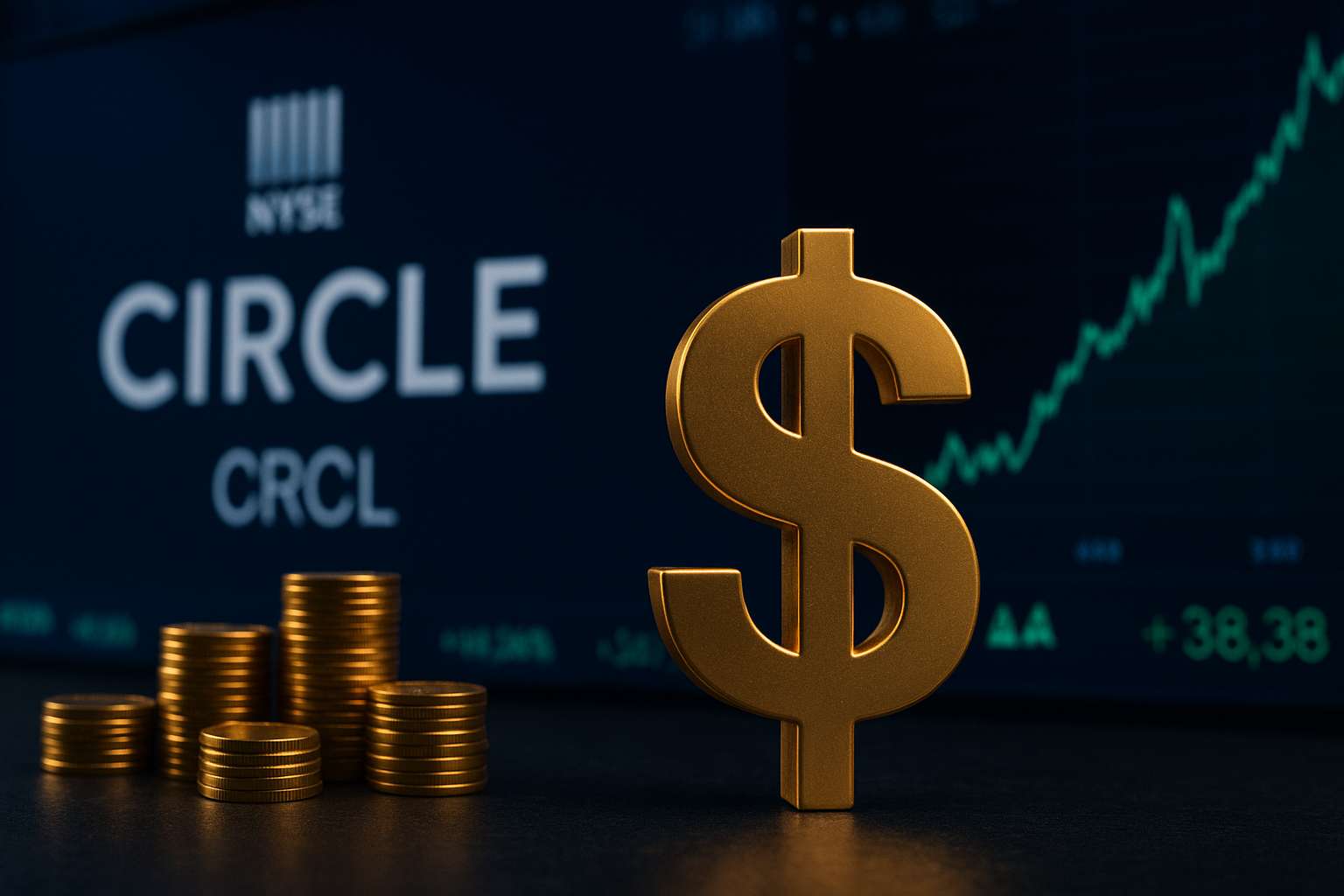 Handel Circle aandeel stilgelegd na CRCL explosie op NYSE