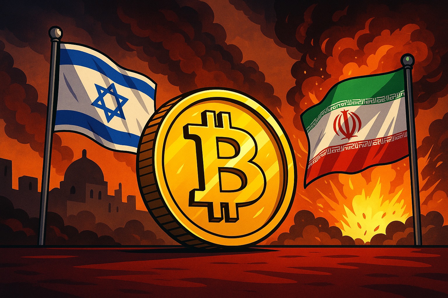 Bitcoin onder druk door conflict Israël en Iran, maar lange termijn blijft veelbelovend