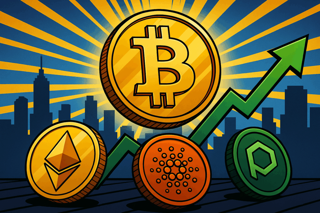 Bitcoin breekt record van $112.000 terwijl altcoins terrein winnen