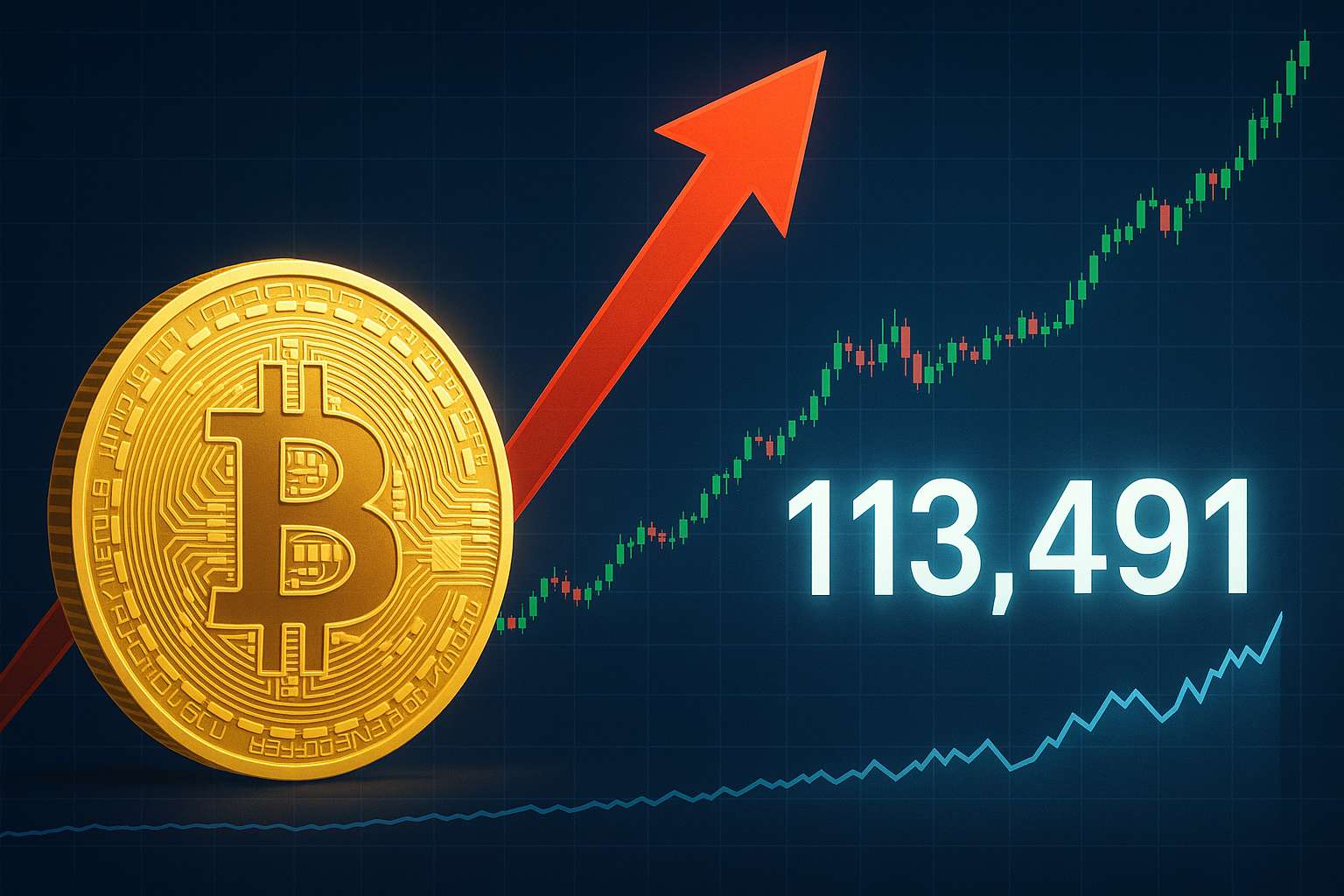 Bitcoin koers breekt door $113K en bereikt nieuwe ATH!