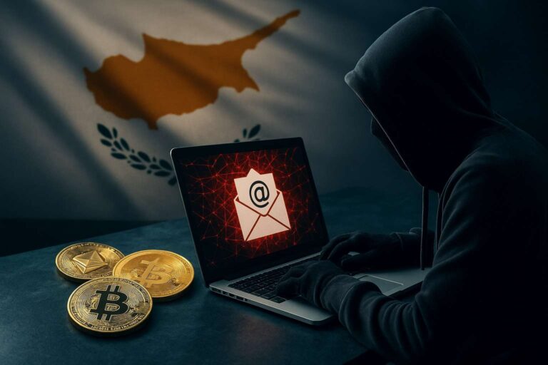Crypto diefstal in Cyprus: Hackers slaan toe via e-mail