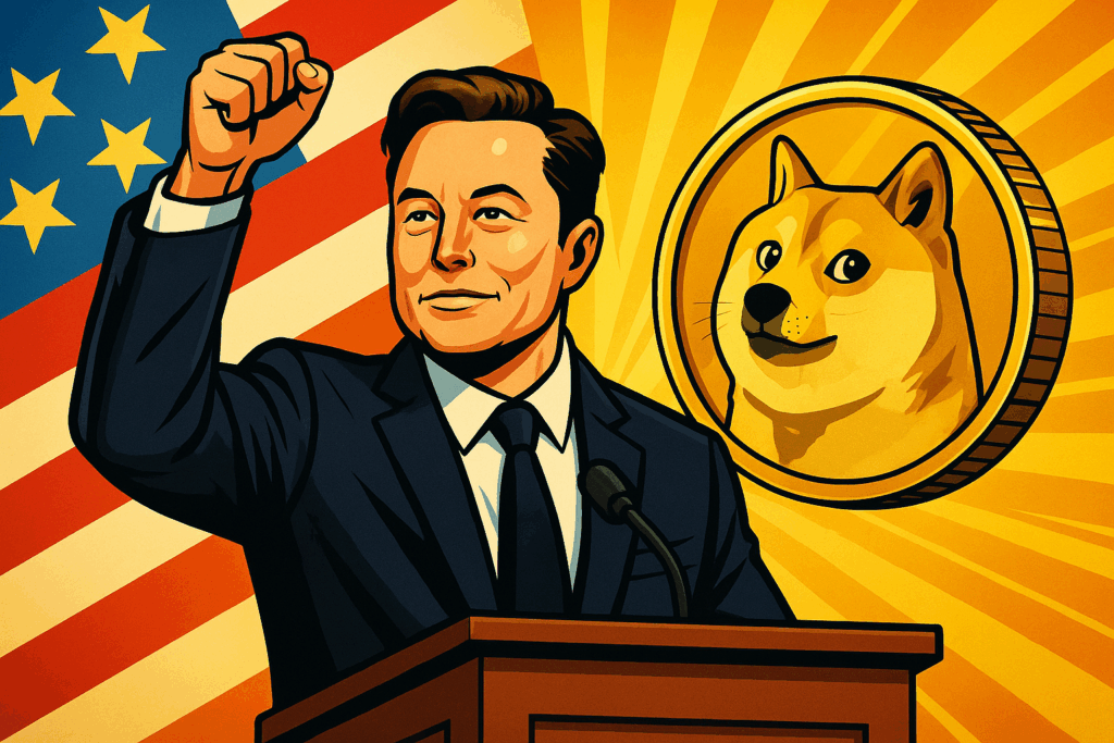 Elon Musk lanceert politieke partij en stuwt Dogecoin omhoog