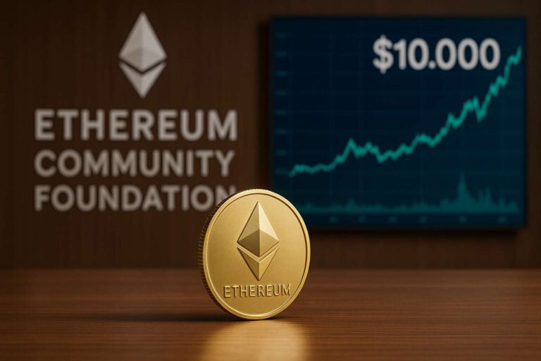 Ethereum Community Foundation: koersdoel ETH op $10.000