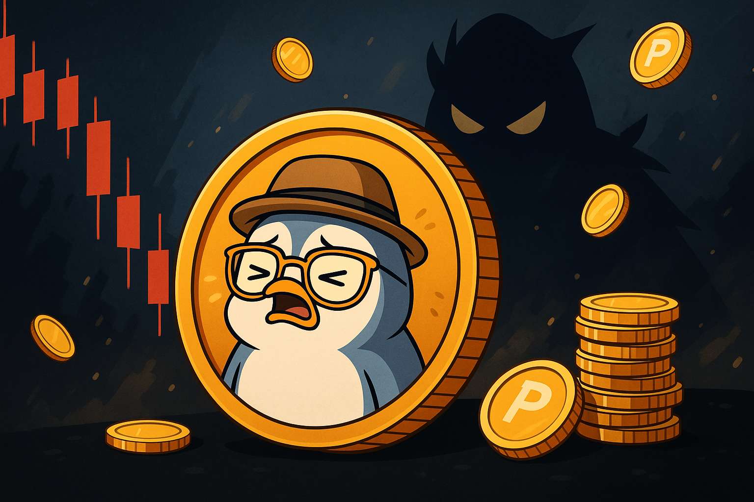 PENGU-coin stijgt 230% maar team verkoopt miljarden tokens