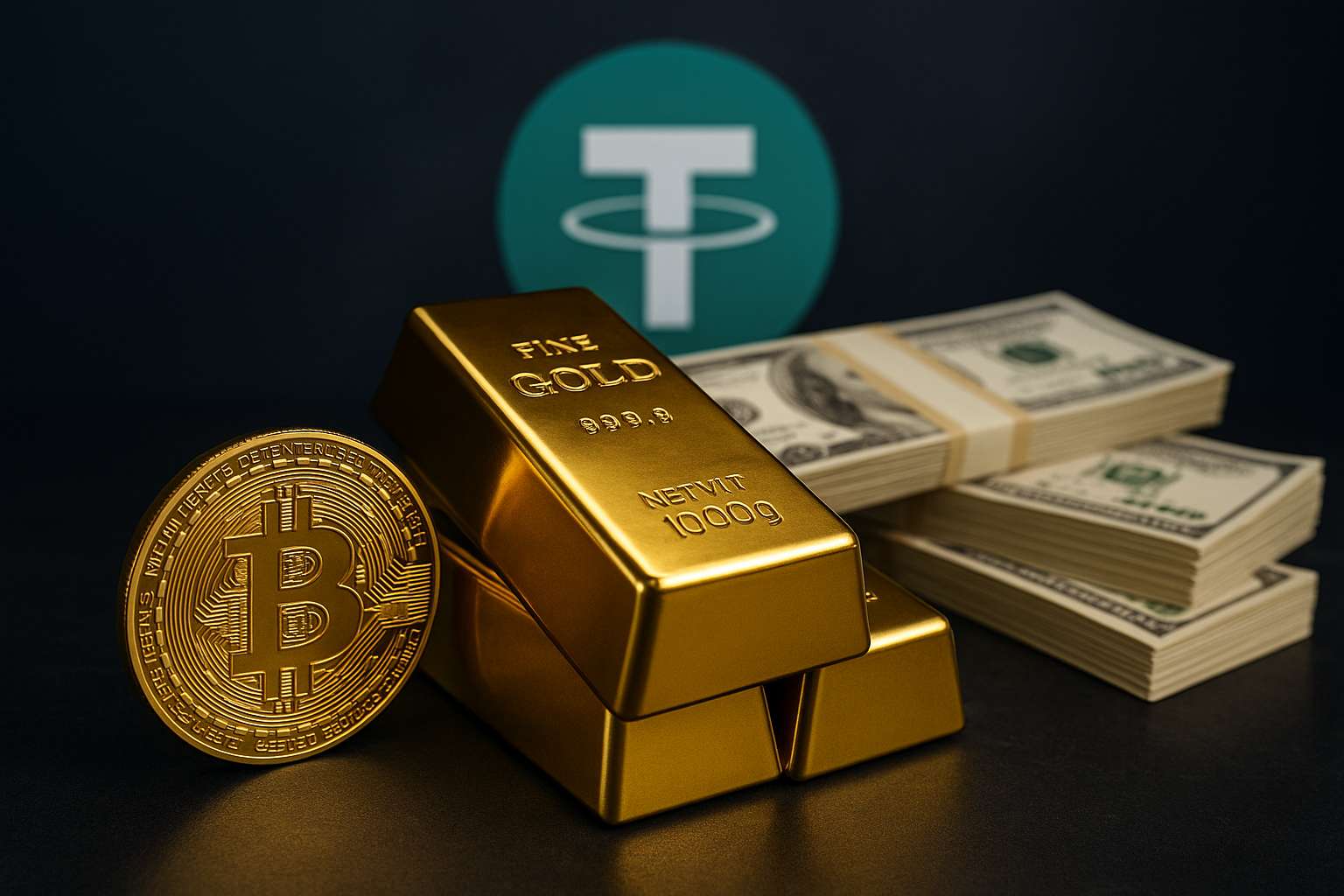Tether boekt $2,6 miljard winst op Bitcoin en goud