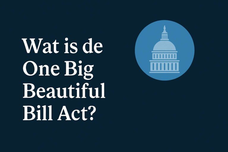Wat is de One Big Beautiful Bill Act?