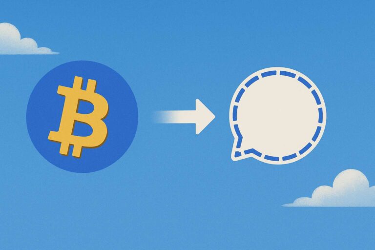 Bitcoin komt naar Signal met steun van Twitter-oprichter