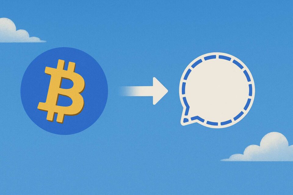 Bitcoin komt naar Signal met steun van Twitter-oprichter