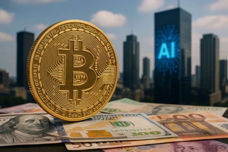 Bitcoin profiteert van AI-hype en zwakke wereldmunten