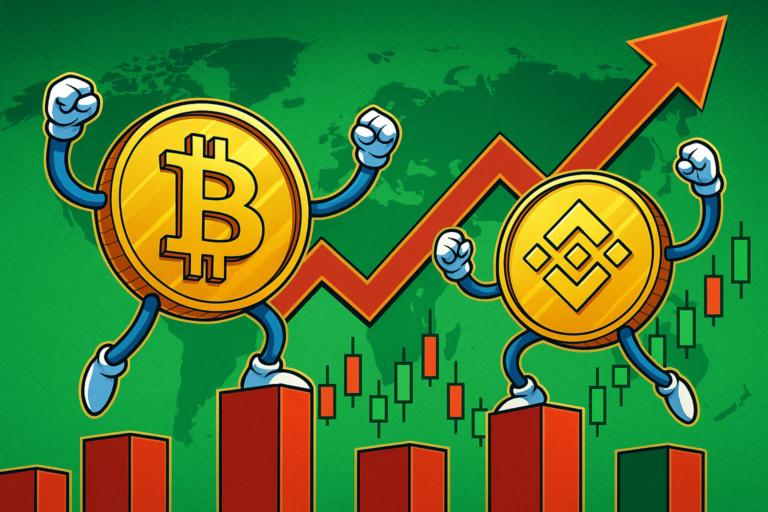 Cryptomarkt knalt de week in het groen met nieuwe records voor Bitcoin en BNB