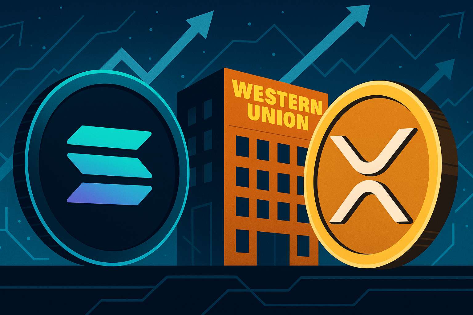 Solana haalt uit naar XRP met Western Union-deal
