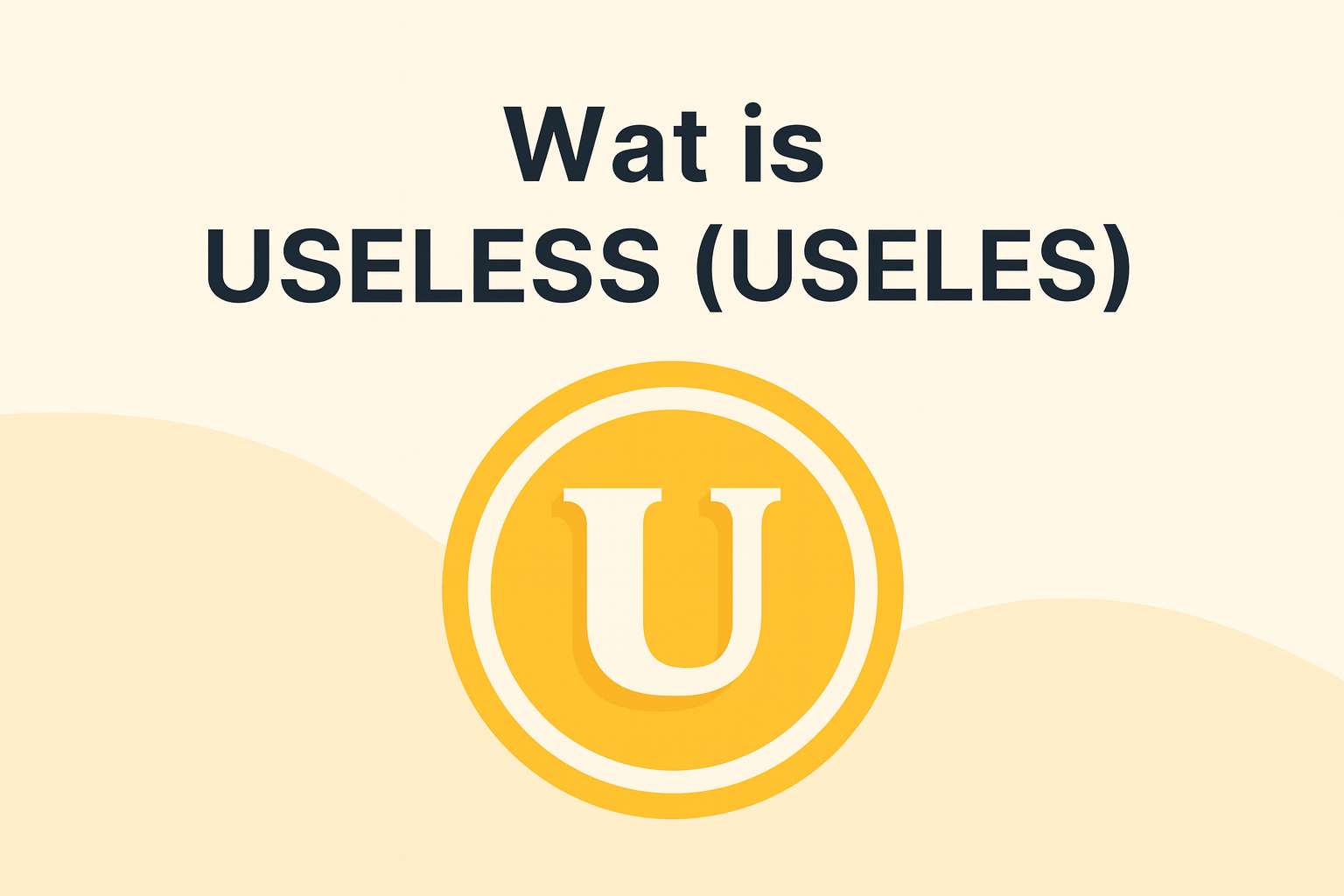Wat is Useless (USELESS)? - Crypto Nieuwsblad