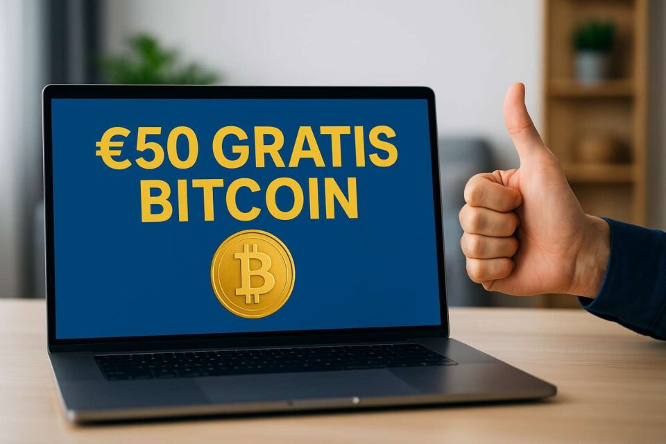Aanbieding: €50 Gratis Bitcoin voor Nieuwe Gebruikers