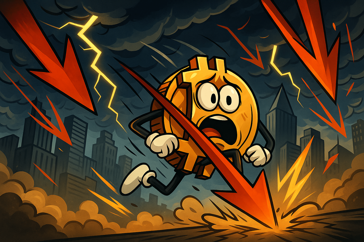 Bitcoin hervat daling terwijl markt zich opmaakt voor explosieve volatiliteit