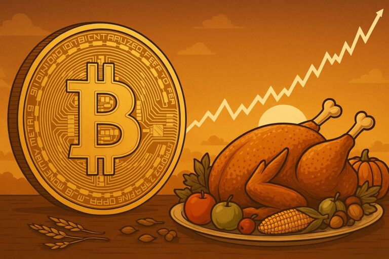 Bitcoin koers richting $95.000 op Thanksgiving?