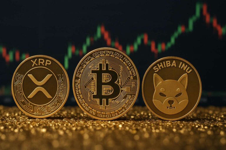 XRP en Bitcoin stijgen fors terwijl Shiba Inu blijft stabiliseren