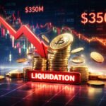 Cryptomarkt ziet $350 miljoen verdampen door massale liquidaties