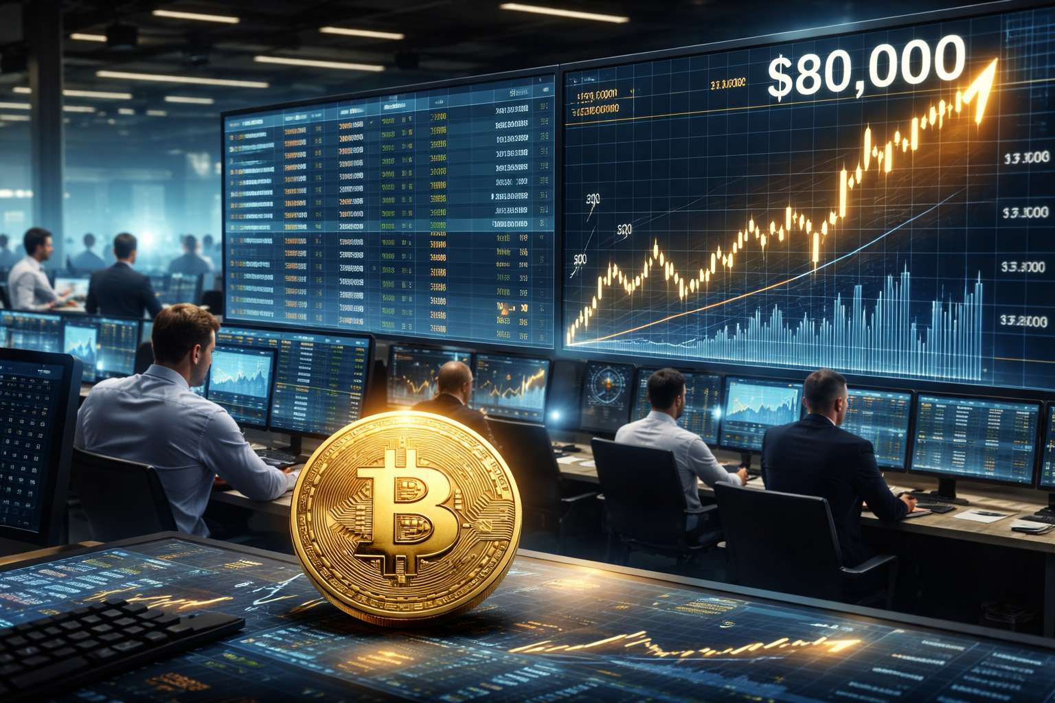 Bitcoin richting 80.000 dollar na sterke ETF-instroom