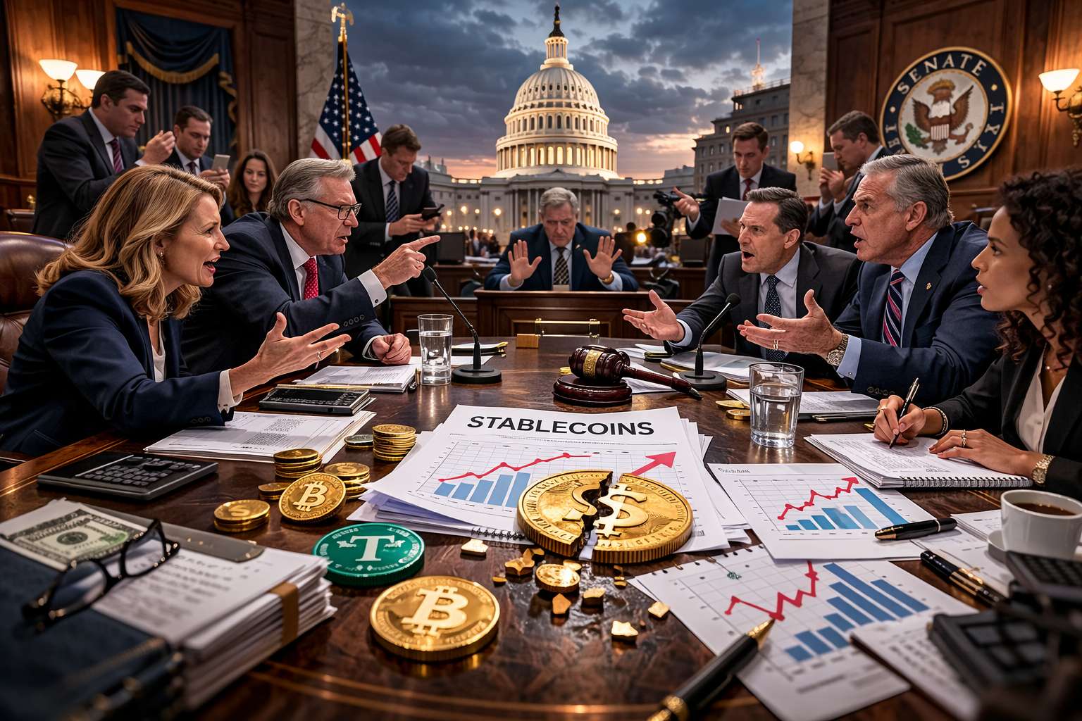 Senaat schuift CLARITY Act door na renteconflict