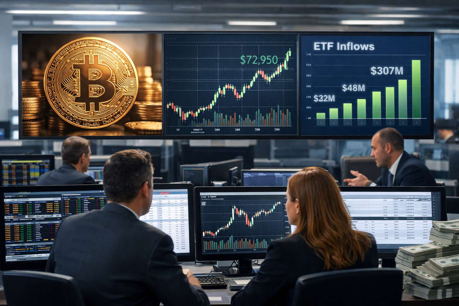 Kapitaalinstroom bij Bitcoin ETF’s loopt op tot $462 miljoen
