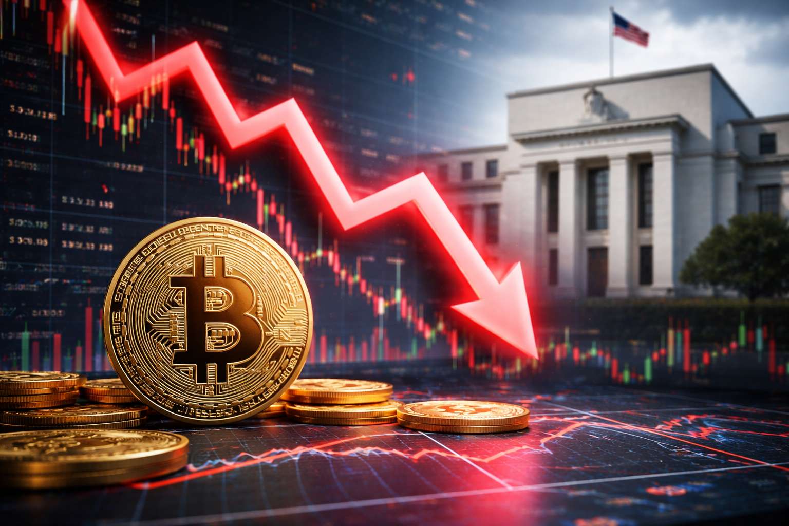 Bitcoin koers onder druk na Fed-besluit over rente
