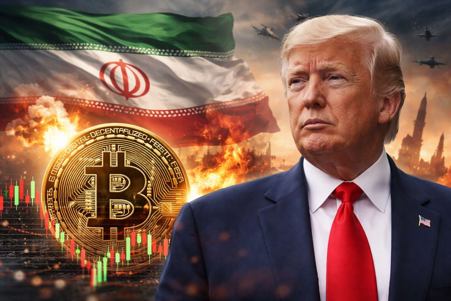 Trump wil Iran-oorlog snel afronden, Bitcoin reageert direct