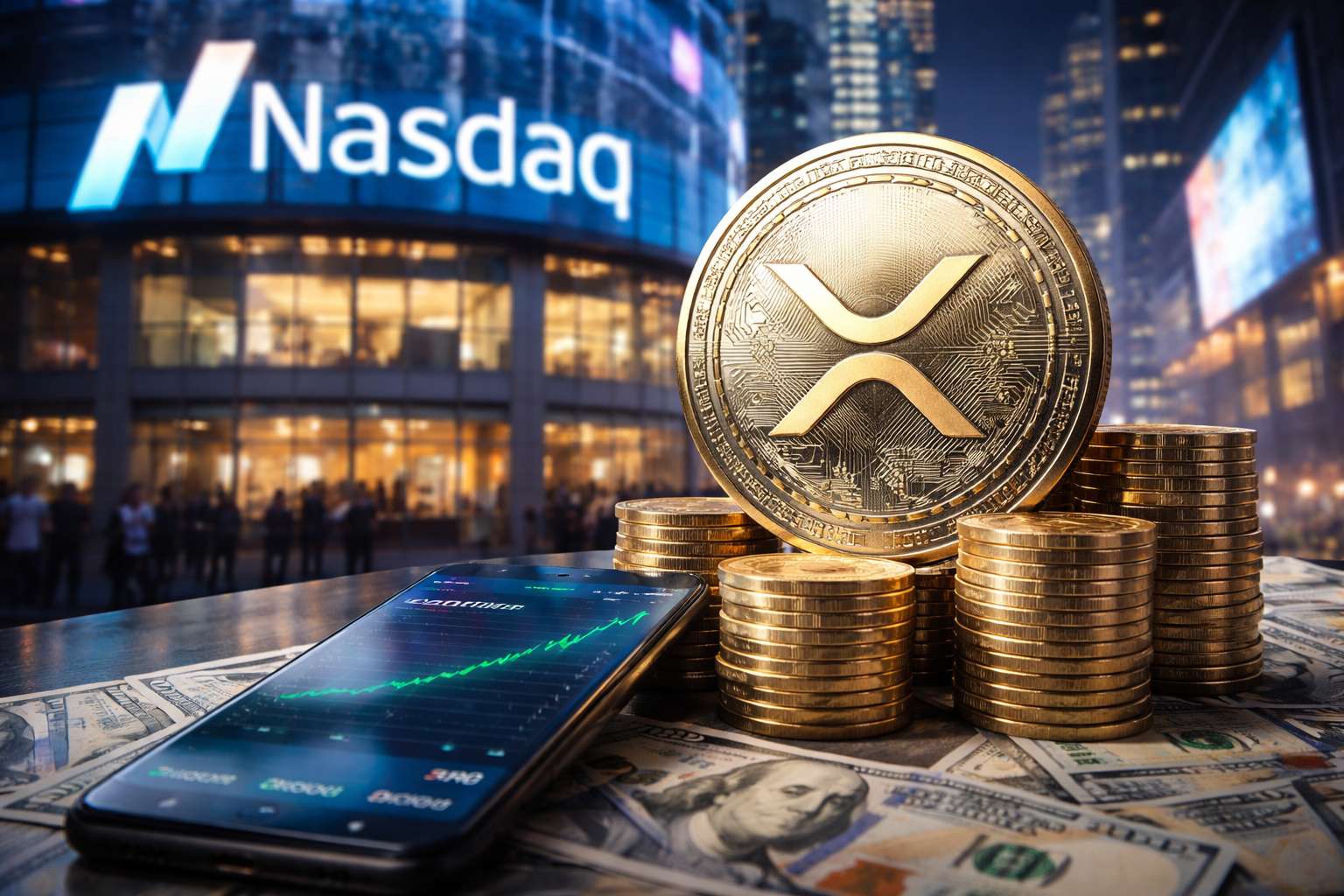 Bedrijf rond Ripple mikt op Nasdaq met miljardenpositie in XRP