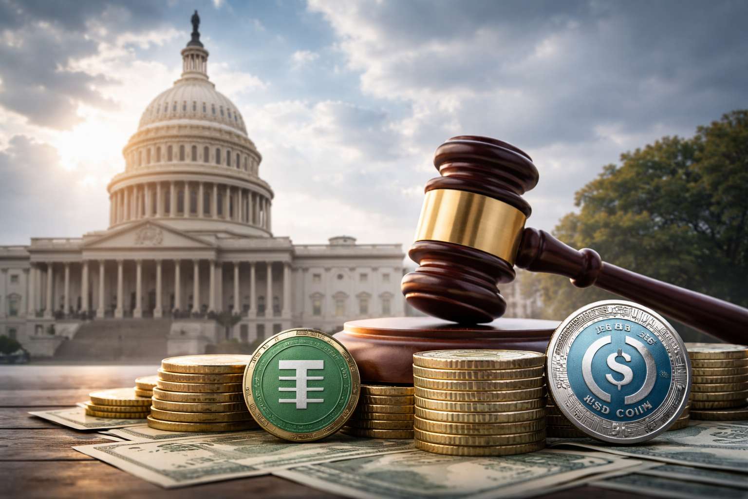 Senaat verbiedt retail CBDC tot 2030, stablecoins winnen tijd