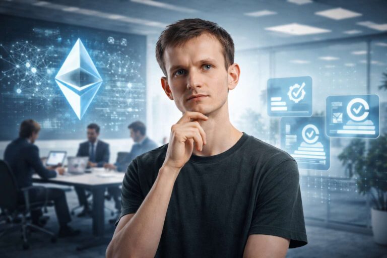 ETH-oprichter Vitalik Buterin zet vraagtekens bij crypto-bestuur